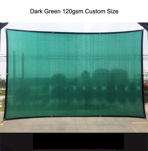 Tewango Garden Sun Shade Sail Outdoor 95% UV Block Shade Net New HDPE 125gsm Dark Green Patio Cover Netting Sun Tarp
